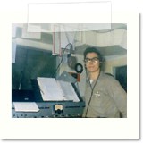 WHVW control room with Lance Michaels.