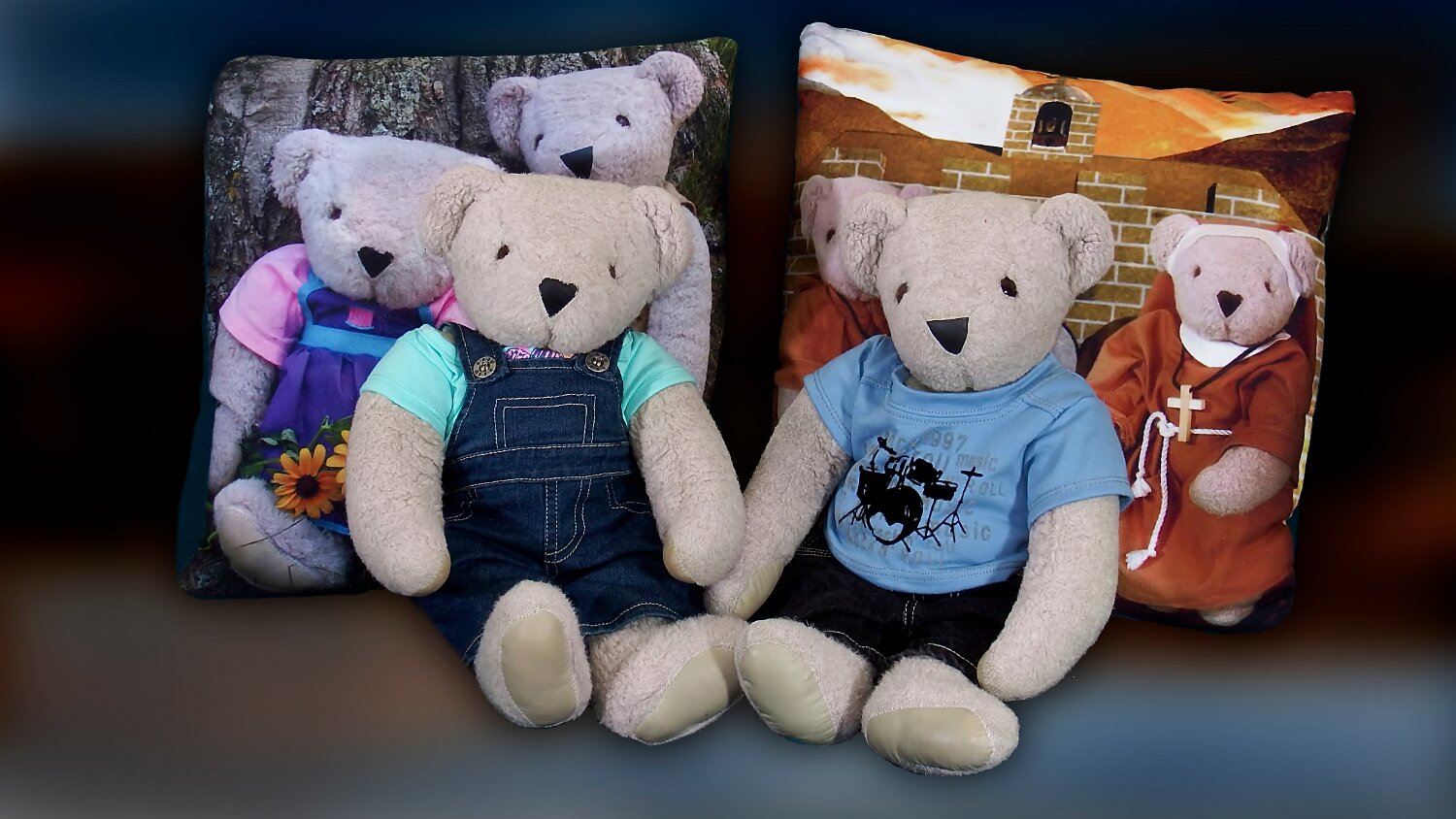 Theodore and Tilly-Bear Pillows