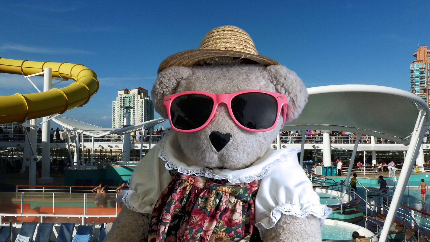 Tilly-Bear on Cruise Ship