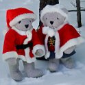 Santa Bears Outside