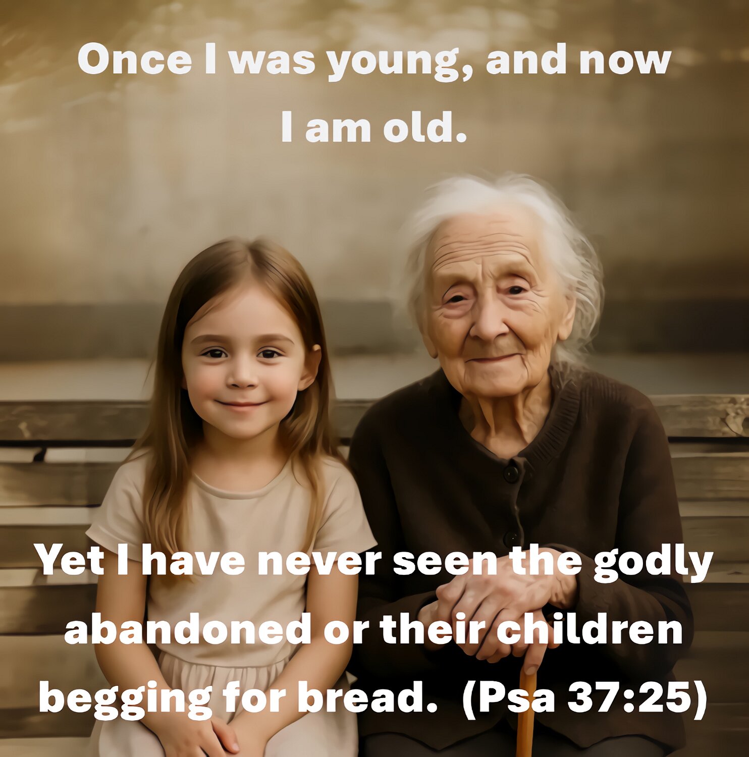 As long as I can remember, good people have never been left helpless, and their children have never gone begging for food.