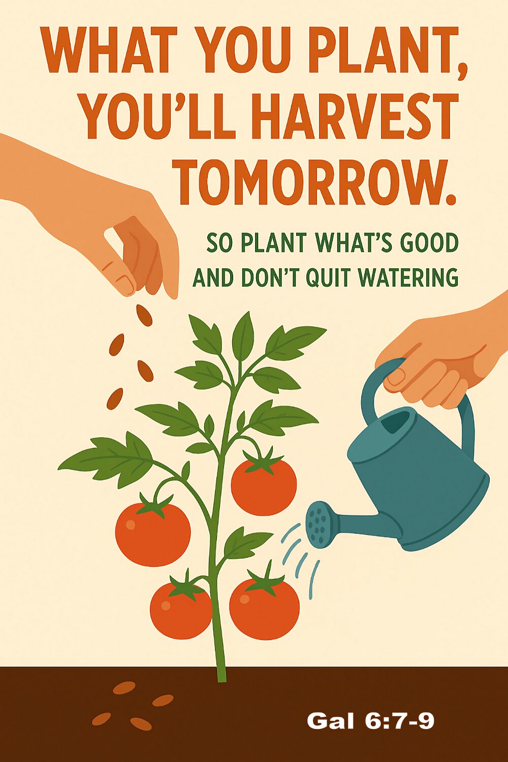 Don't be fooled. You can't outsmart God. A man gathers a crop from what he plants.