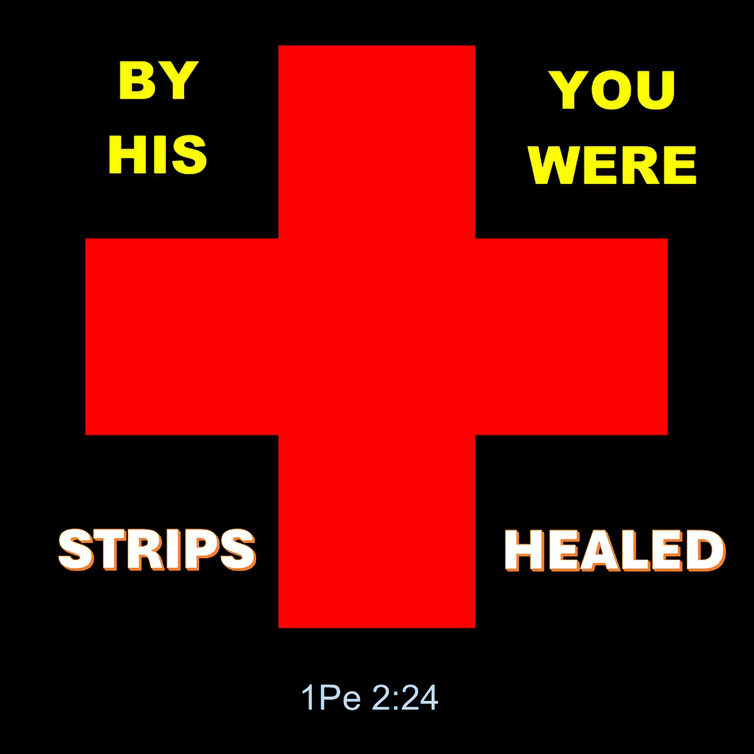 He himself carried our sins in his body on the cross. He did it so that we would die as far as sins are concerned. Then we would lead godly lives. His wounds have made you whole.