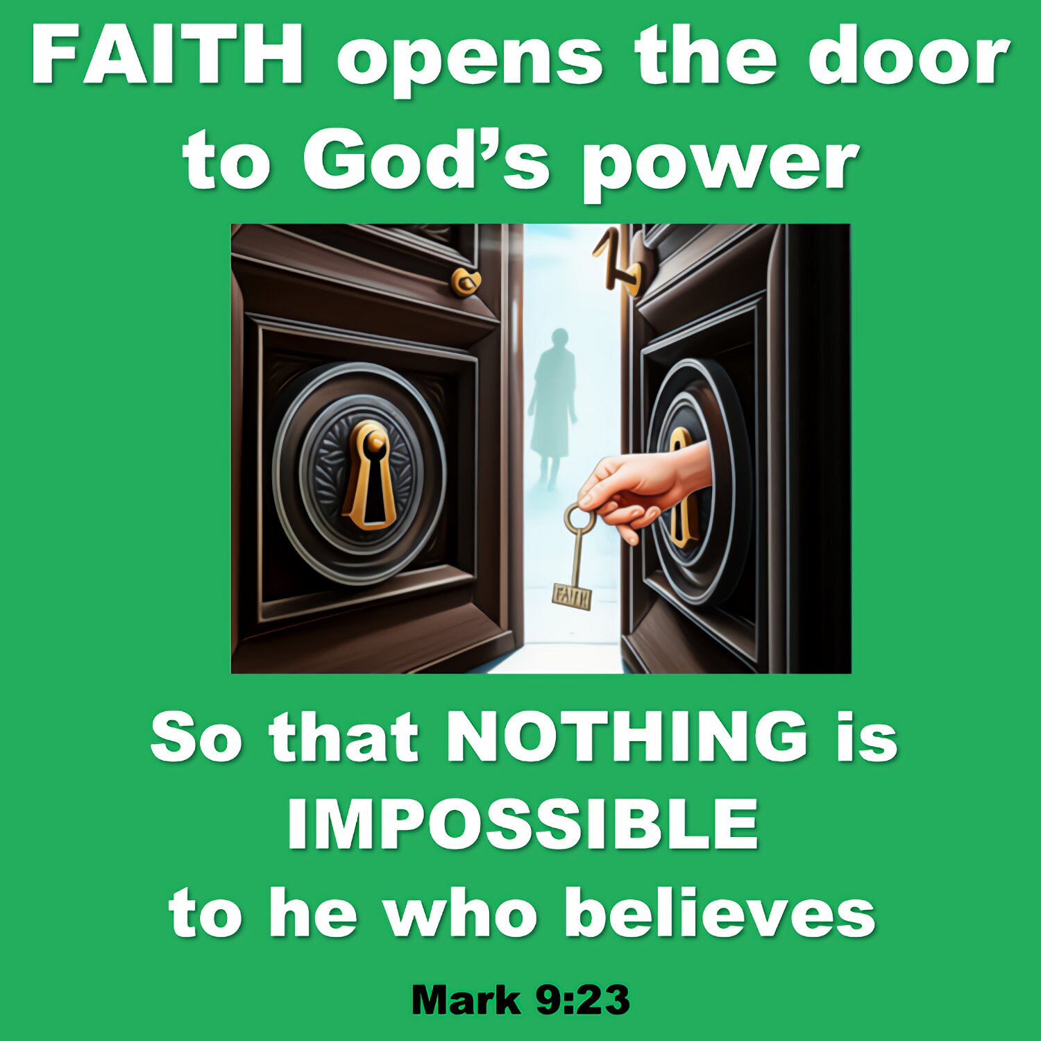 If you can, said Jesus. Everything is possible for the one who believes.