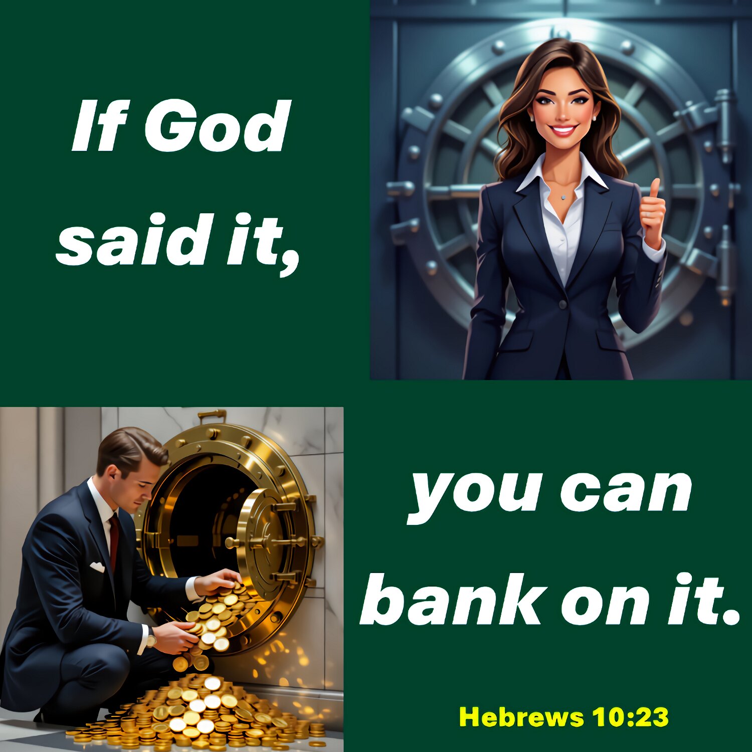 Let us hold firmly to the hope we claim to have. The One who promised is faithful.