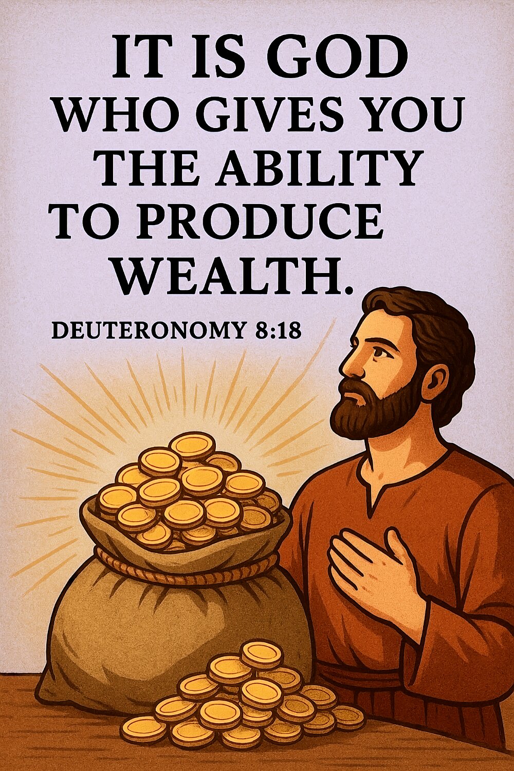 The LORD your God. He gives you the ability to produce wealth. That shows he stands by the terms of his covenant. He promised it with an oath to your people long ago.