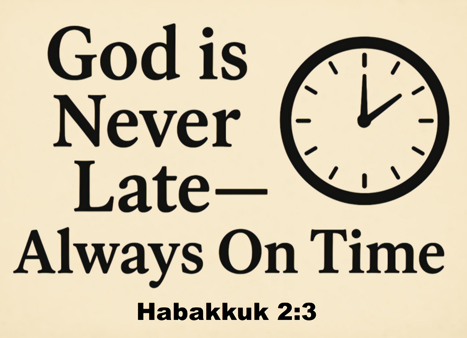 The message I give you waits for the time I have appointed. It speaks about what is going to happen. Wait for it. It will come.