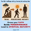 My brothers and sisters, you will face all kinds of trouble. Think of it as pure joy. Your faith will be put to the test and produce in you the strength to continue.